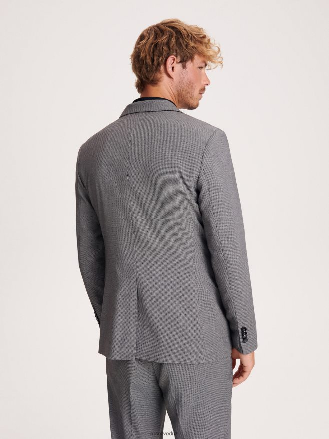 Reserved Men Slim Fit Blazer P6H08T1608 Apparel Black