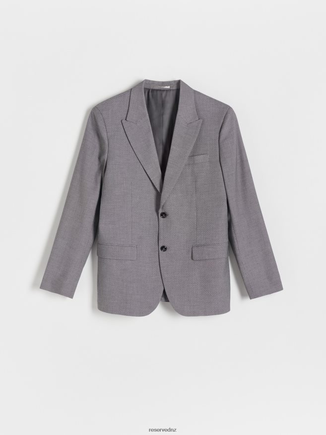 Reserved Men Slim Fit Blazer P6H08T1608 Apparel Black