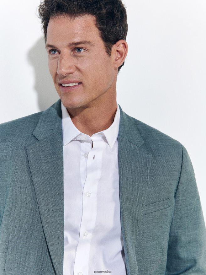 Reserved Men Slim Fit Blazer P6H08T1611 Apparel Green