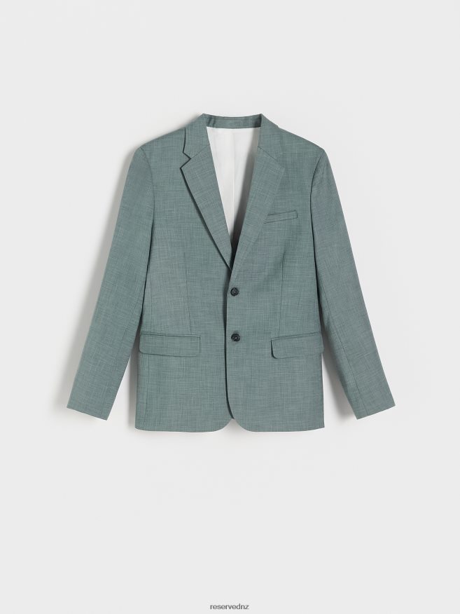 Reserved Men Slim Fit Blazer P6H08T1611 Apparel Green