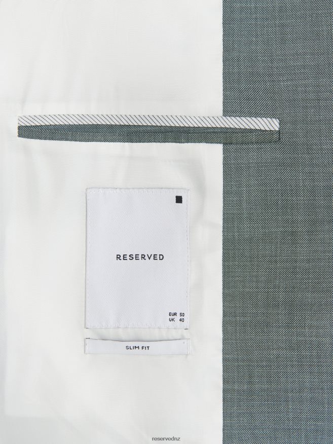 Reserved Men Slim Fit Blazer P6H08T1611 Apparel Green