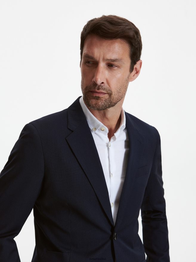 Reserved Men Slim Fit Blazer P6H08T1612 Apparel Navy