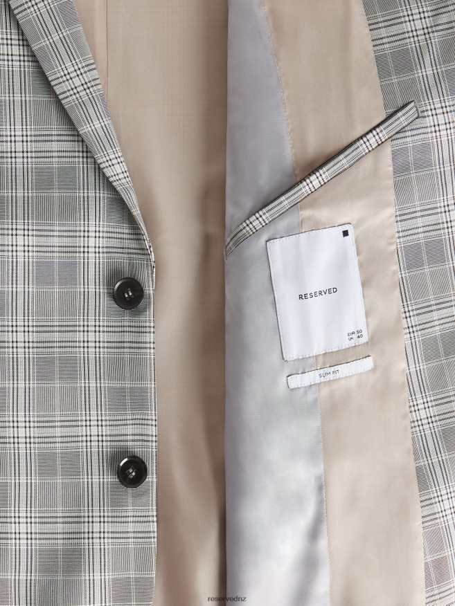 Reserved Men Slim Fit Check Blazer P6H08T1613 Apparel Multicolor