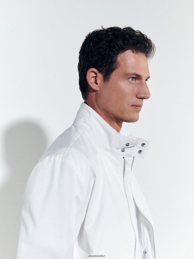 Reserved Men Bomber Jacket P6H08T1623 Apparel Cream