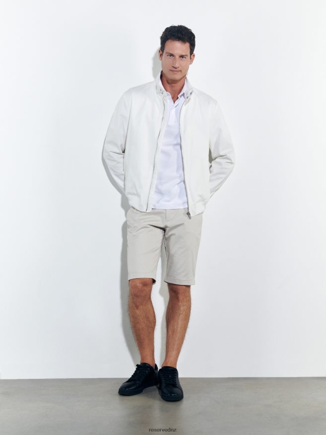 Reserved Men Bomber Jacket P6H08T1623 Apparel Cream