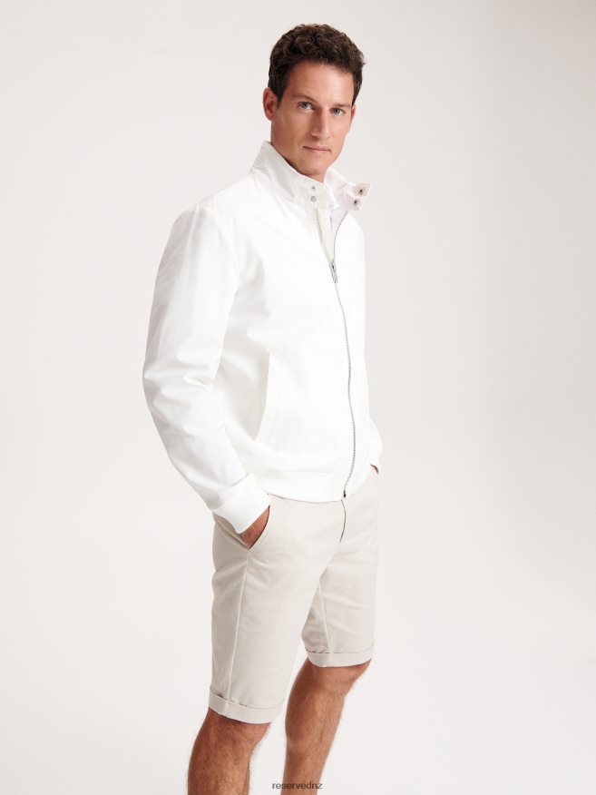Reserved Men Bomber Jacket P6H08T1623 Apparel Cream