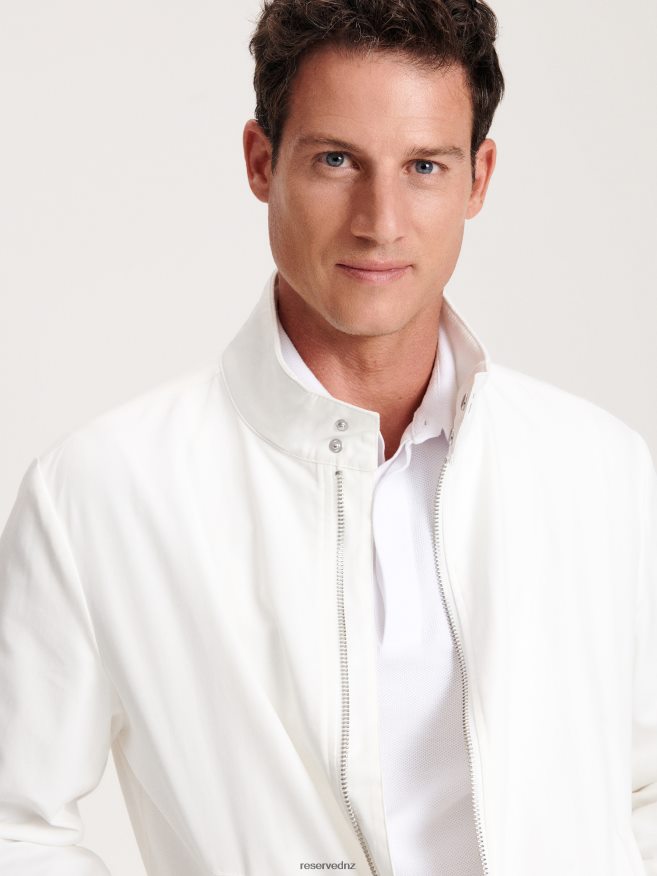 Reserved Men Bomber Jacket P6H08T1623 Apparel Cream