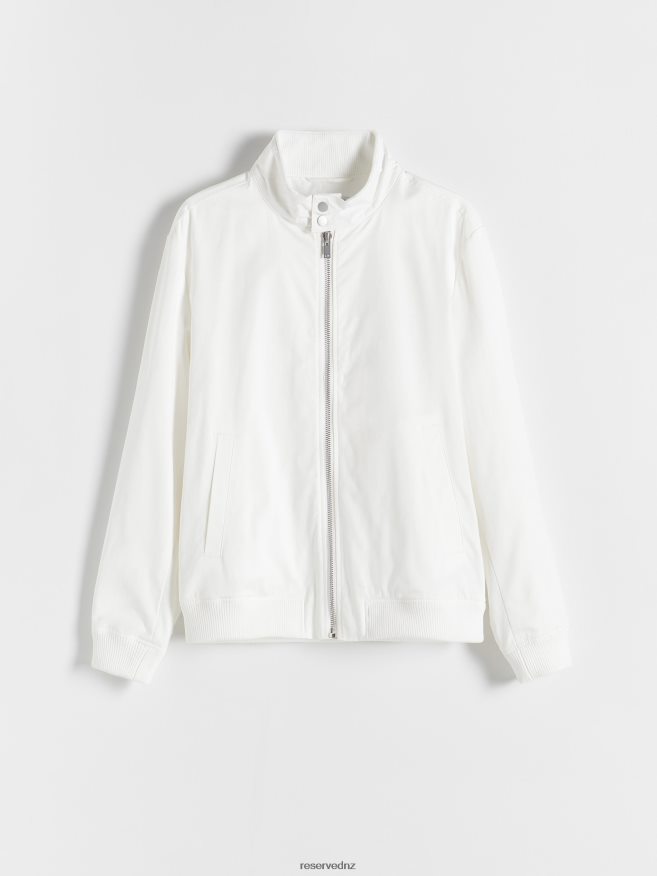 Reserved Men Bomber Jacket P6H08T1623 Apparel Cream