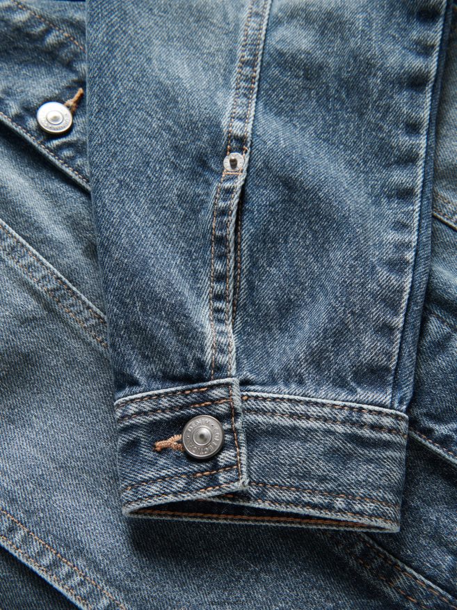 Reserved Men Denim Jacket P6H08T1631 Apparel Light Grey