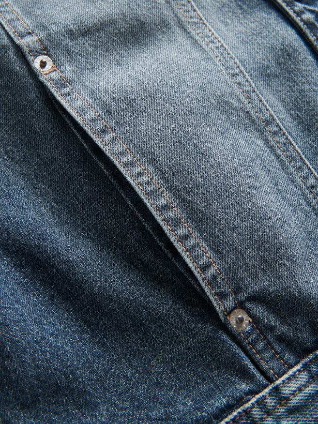 Reserved Men Denim Jacket P6H08T1631 Apparel Light Grey