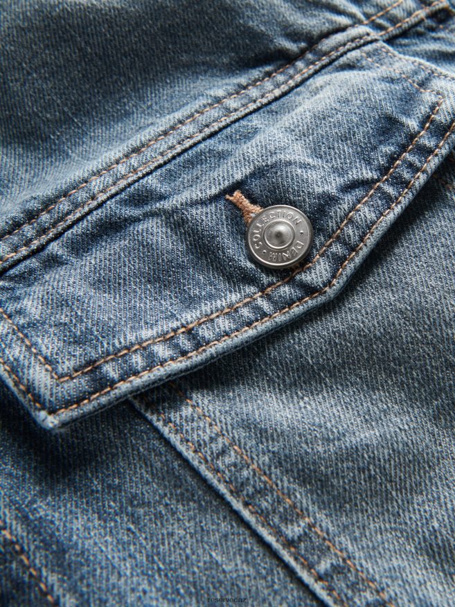 Reserved Men Denim Jacket P6H08T1631 Apparel Light Grey