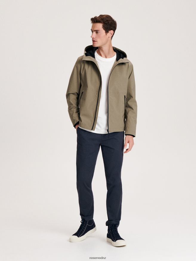 Reserved Men Hooded Jacket P6H08T1624 Apparel Light Green