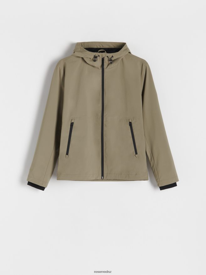 Reserved Men Hooded Jacket P6H08T1624 Apparel Light Green