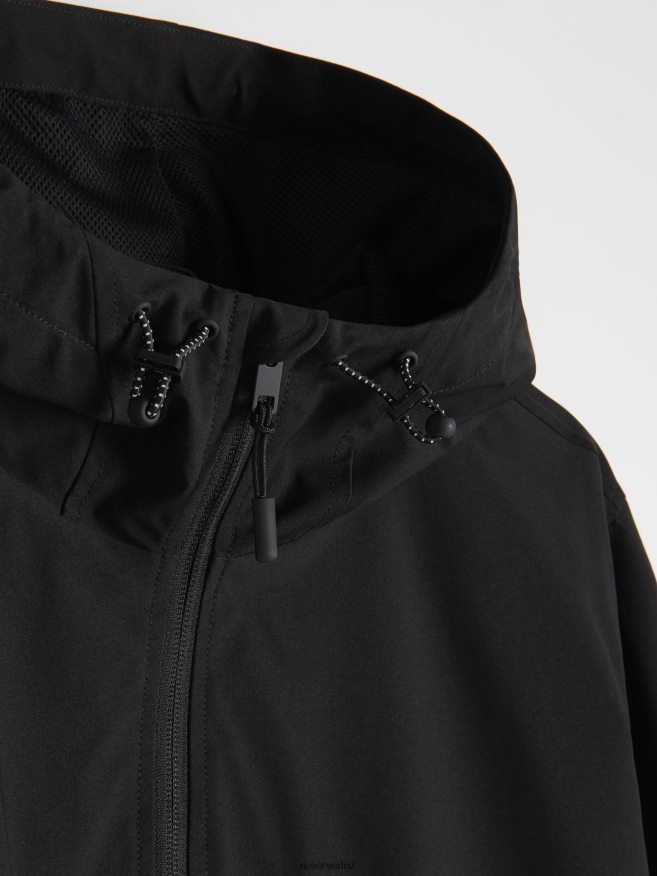 Reserved Men Hooded Jacket P6H08T1627 Apparel Black