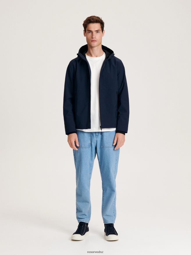 Reserved Men Hooded Jacket P6H08T1629 Apparel Navy