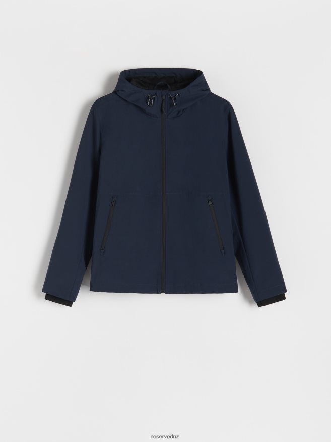 Reserved Men Hooded Jacket P6H08T1629 Apparel Navy