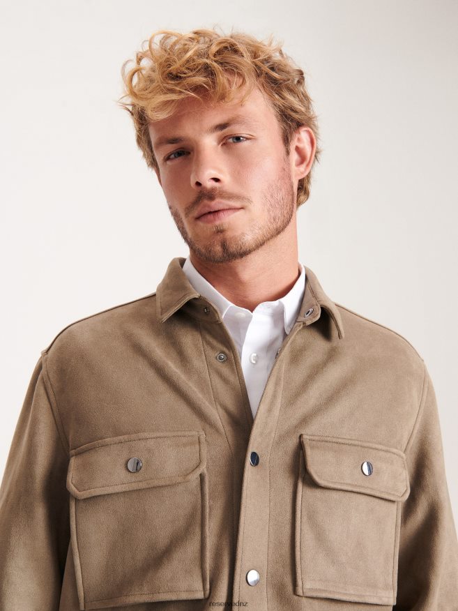 Reserved Men Shacket P6H08T1620 Apparel Beige