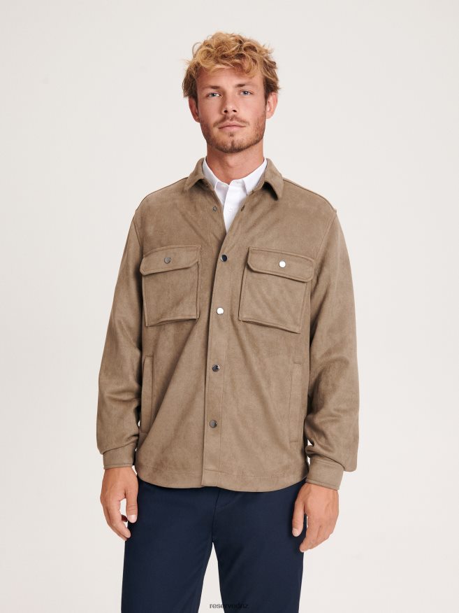 Reserved Men Shacket P6H08T1620 Apparel Beige