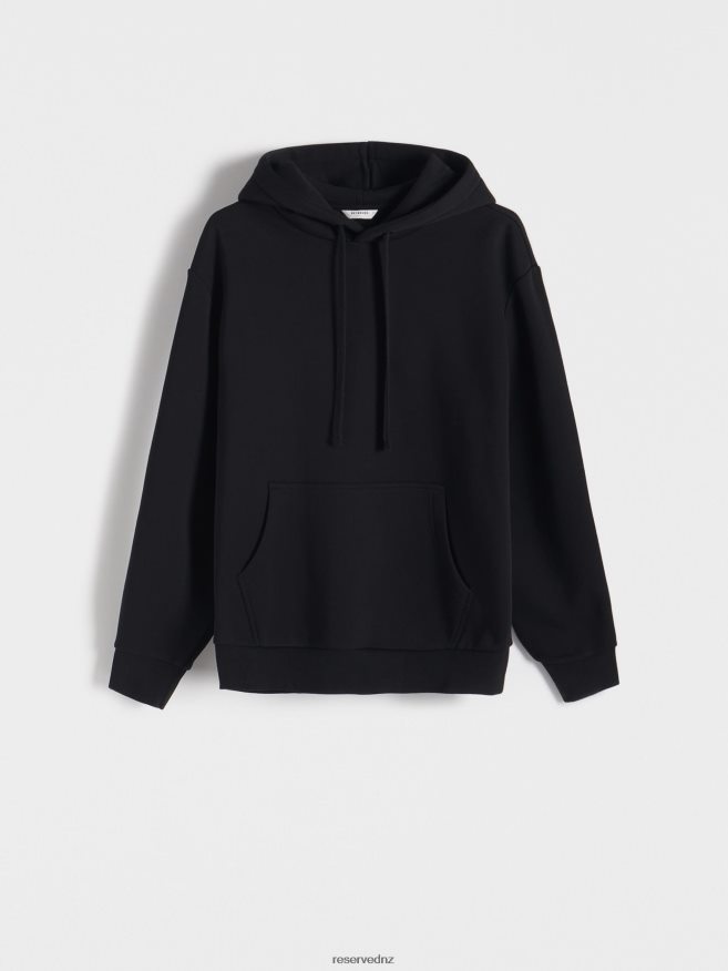 Reserved Men Plain Cotton Rich Sweatshirt P6H08T1588 Apparel Black