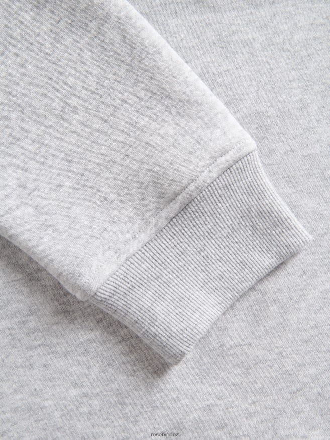 Reserved Men Plain Cotton Rich Sweatshirt P6H08T1589 Apparel Light Grey