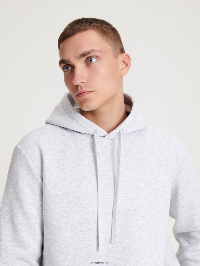 Reserved Men Plain Cotton Rich Sweatshirt P6H08T1594 Apparel Light Grey