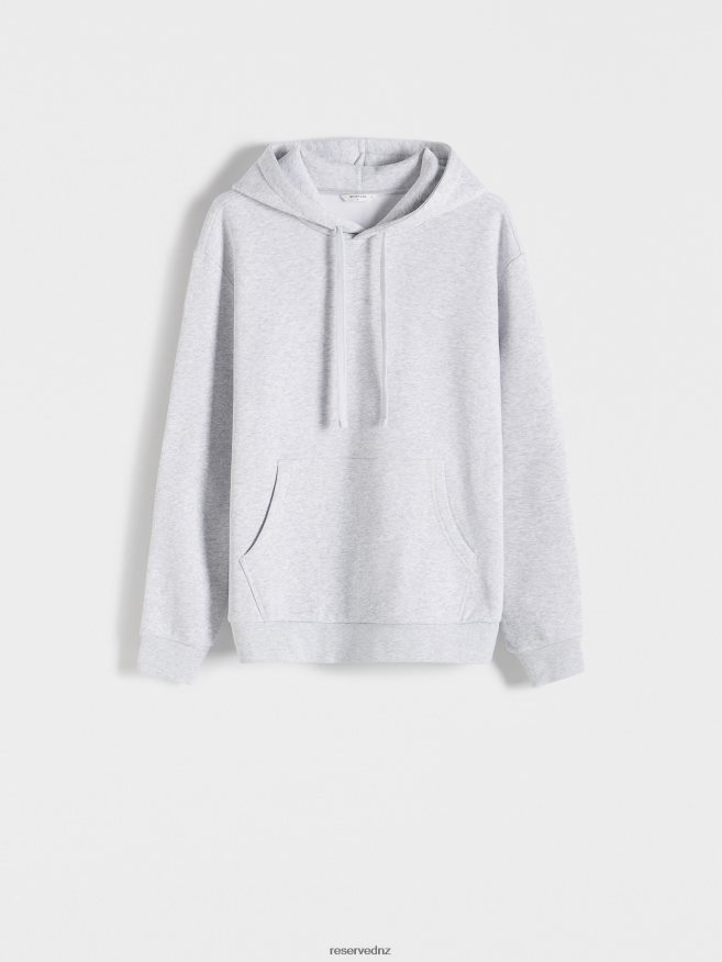 Reserved Men Plain Cotton Rich Sweatshirt P6H08T1594 Apparel Light Grey