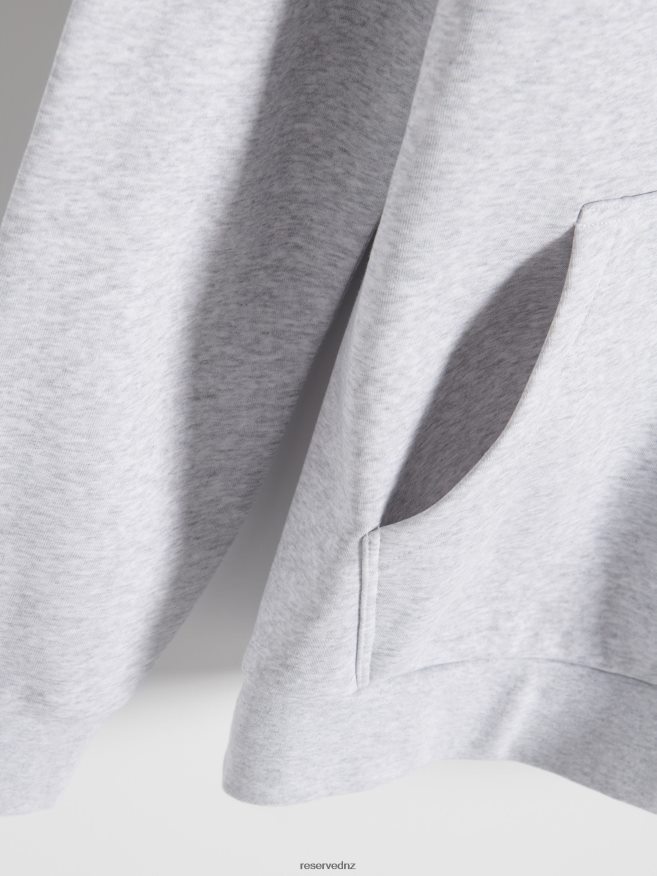 Reserved Men Plain Cotton Rich Sweatshirt P6H08T1594 Apparel Light Grey