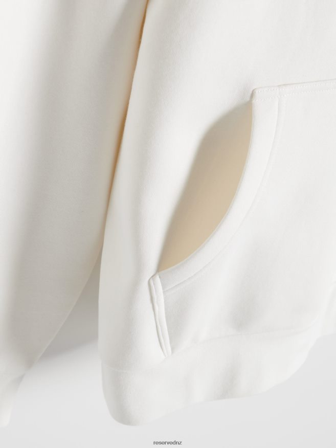 Reserved Men Plain Cotton Rich Sweatshirt P6H08T1596 Apparel Cream