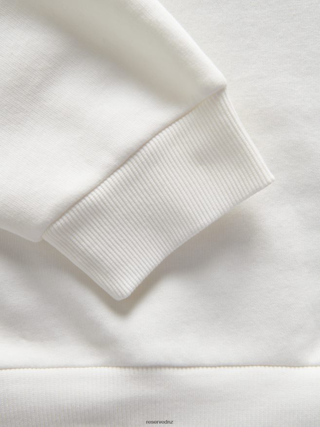 Reserved Men Plain Cotton Rich Sweatshirt P6H08T1601 Apparel Cream