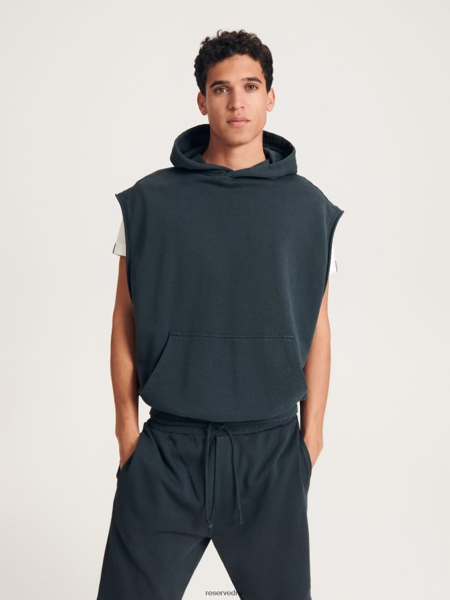 Reserved Men Sleeveless Sweatshirt P6H08T1599 Apparel Light Grey