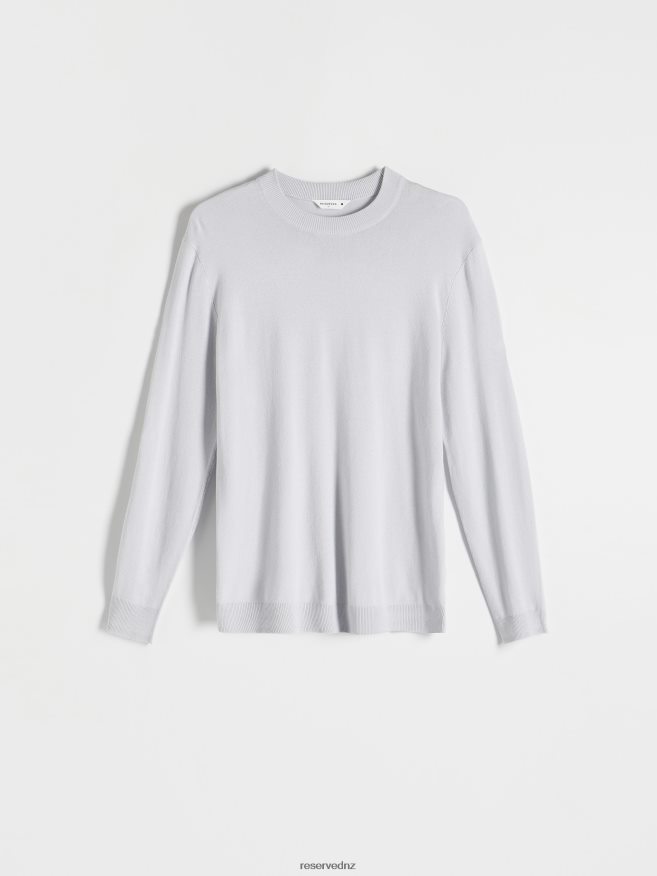 Reserved Men Viscose Rich Jumper P6H08T1607 Apparel Light Grey