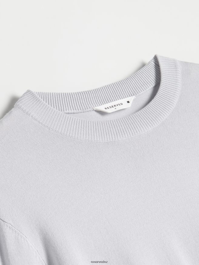 Reserved Men Viscose Rich Jumper P6H08T1607 Apparel Light Grey