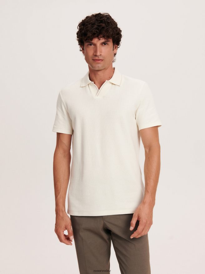 Reserved Men Polo P6H08T1324 Apparel Cream