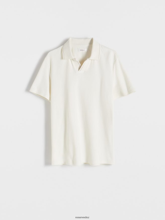 Reserved Men Polo P6H08T1324 Apparel Cream