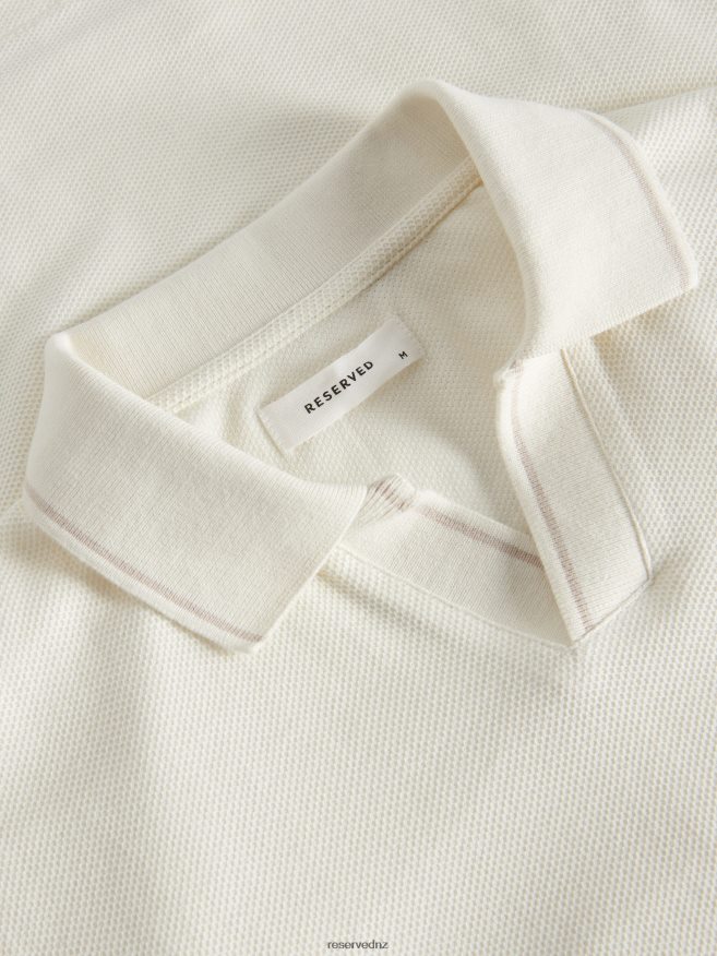 Reserved Men Polo P6H08T1324 Apparel Cream