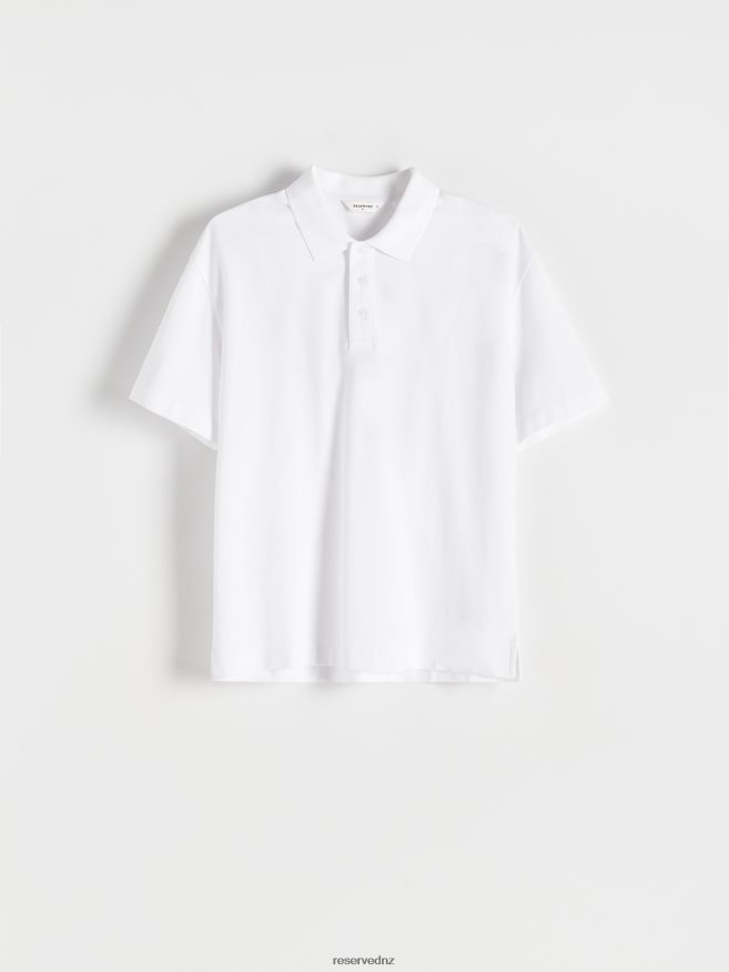 Reserved Men Polo Shirt P6H08T1338 Apparel Cream