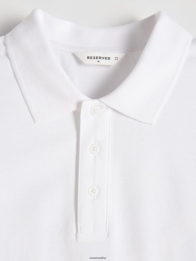 Reserved Men Polo Shirt P6H08T1338 Apparel Cream