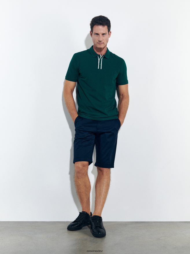 Reserved Men Regular Fit Polo Shirt P6H08T1082 Apparel Green