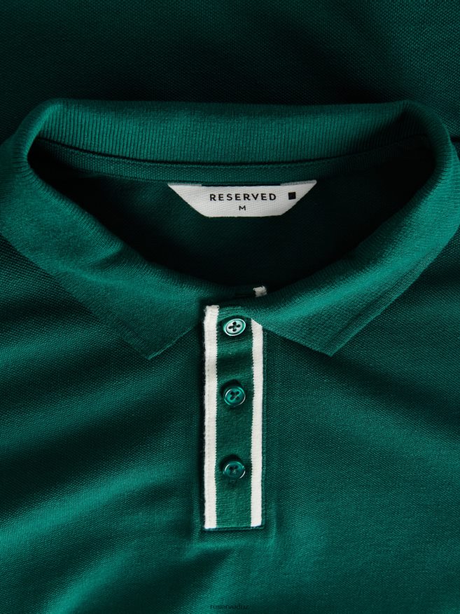 Reserved Men Regular Fit Polo Shirt P6H08T1082 Apparel Green