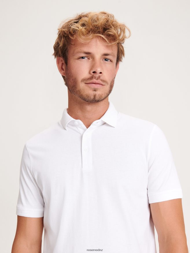 Reserved Men Regular Fit Polo Shirt P6H08T1090 Apparel White