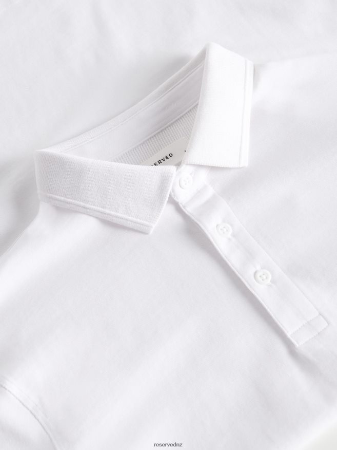 Reserved Men Regular Fit Polo Shirt P6H08T1090 Apparel White