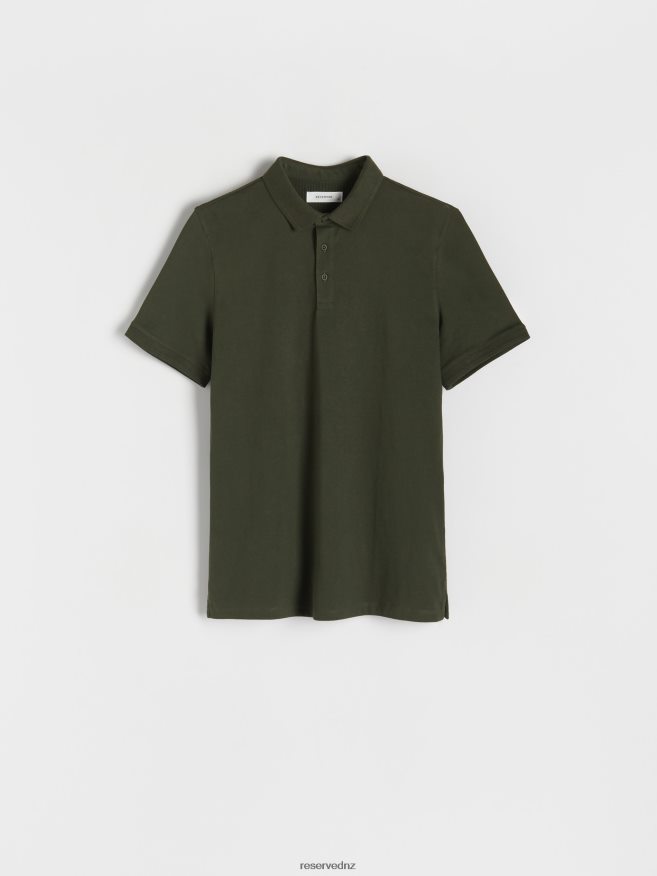 Reserved Men Regular Fit Polo Shirt P6H08T1103 Apparel Dark Green