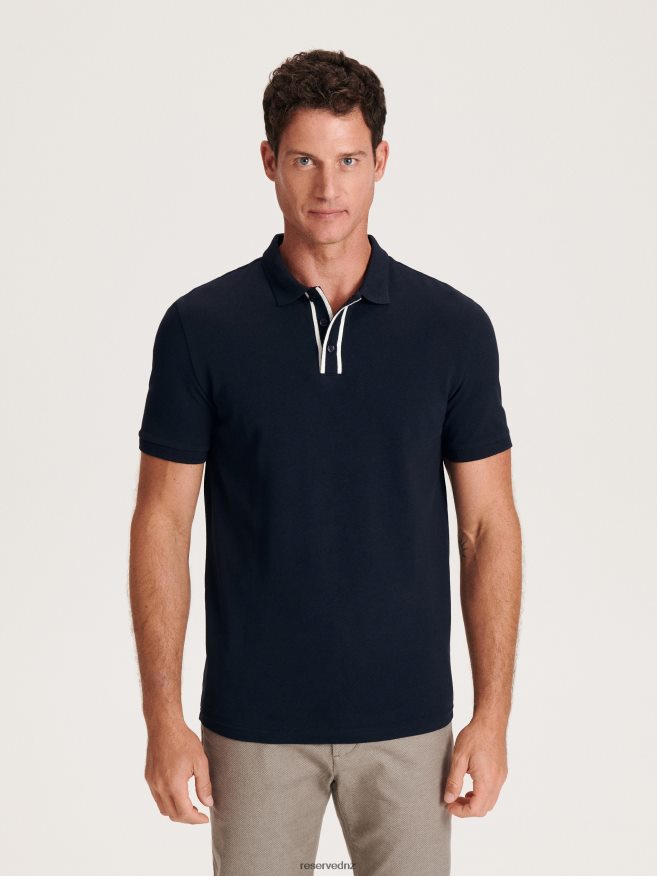 Reserved Men Regular Fit Polo Shirt P6H08T1111 Apparel Navy