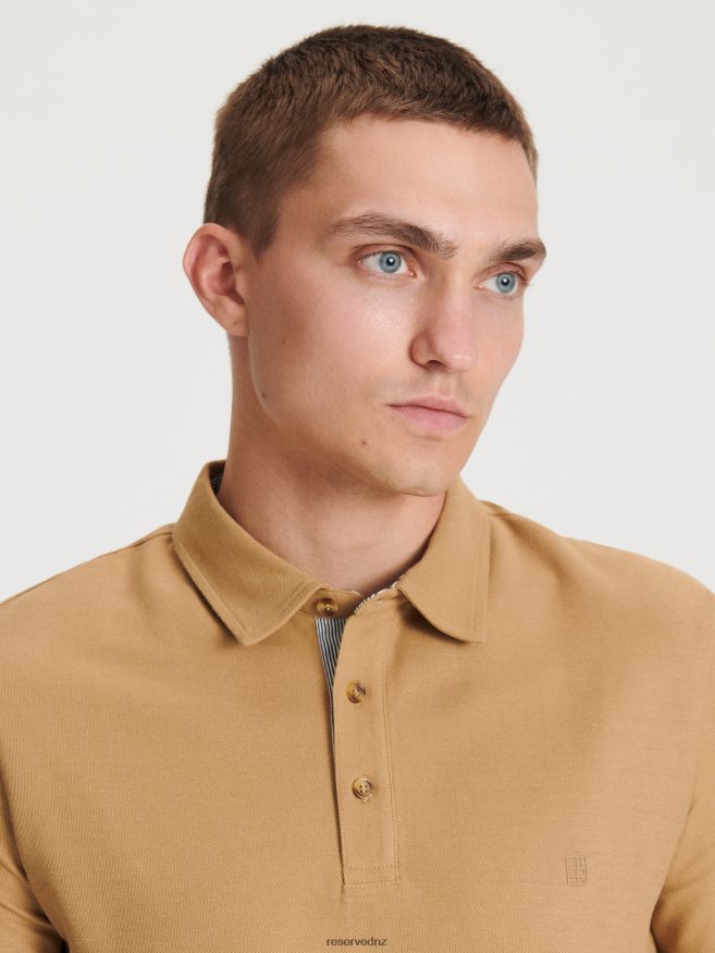 Reserved Men Regular Fit Polo Shirt P6H08T1125 Apparel Beige