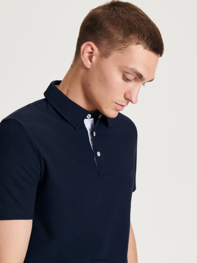 Reserved Men Regular Fit Polo Shirt P6H08T1127 Apparel Navy