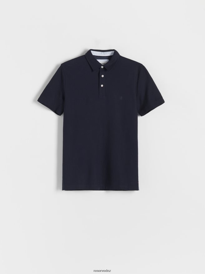 Reserved Men Regular Fit Polo Shirt P6H08T1127 Apparel Navy
