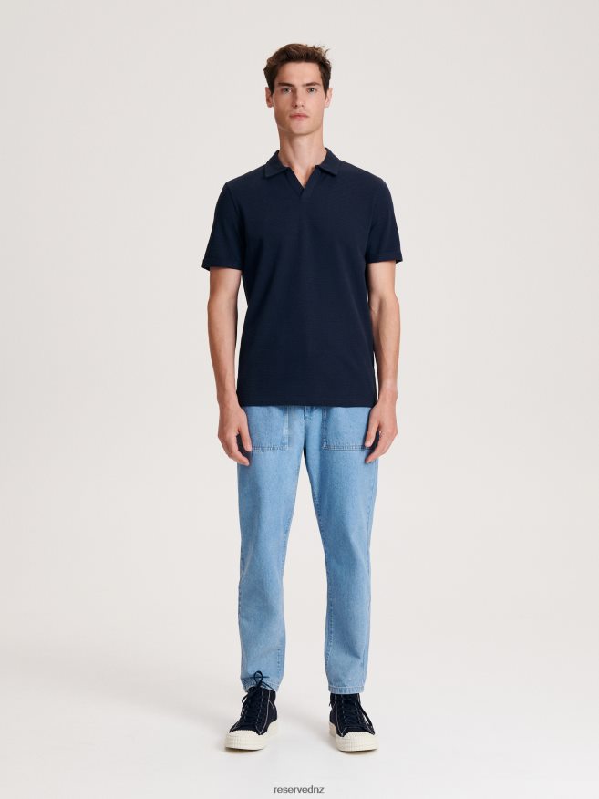 Reserved Men Regular Fit Polo Shirt P6H08T1128 Apparel Navy