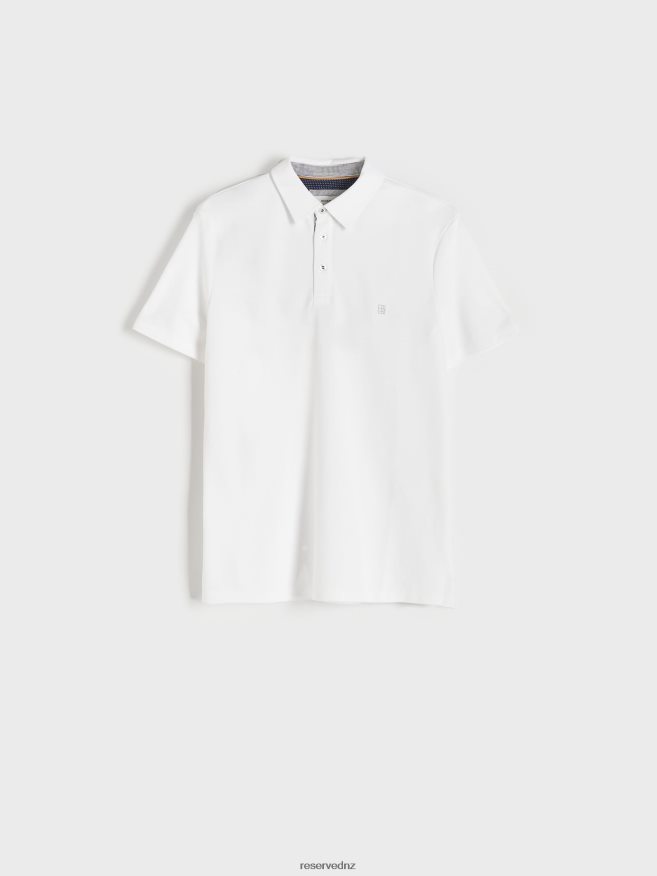 Reserved Men Regular Fit Polo Shirt P6H08T1129 Apparel White