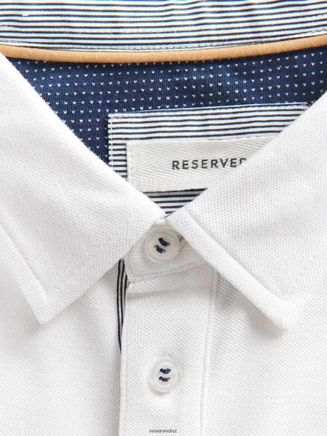Reserved Men Regular Fit Polo Shirt P6H08T1129 Apparel White