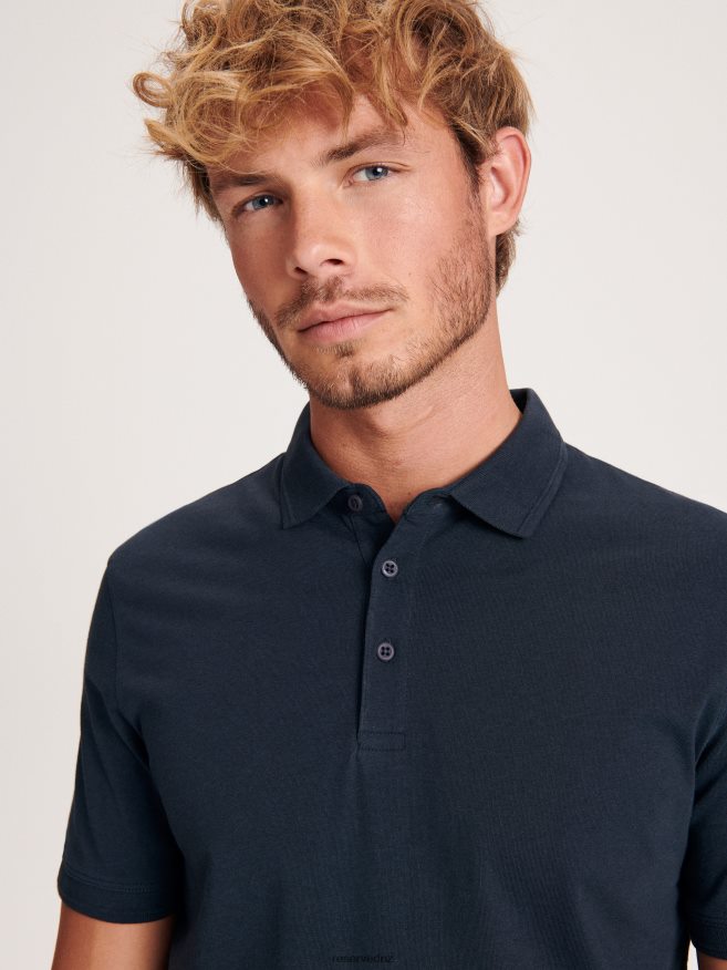 Reserved Men Regular Fit Polo Shirt P6H08T1135 Apparel Navy